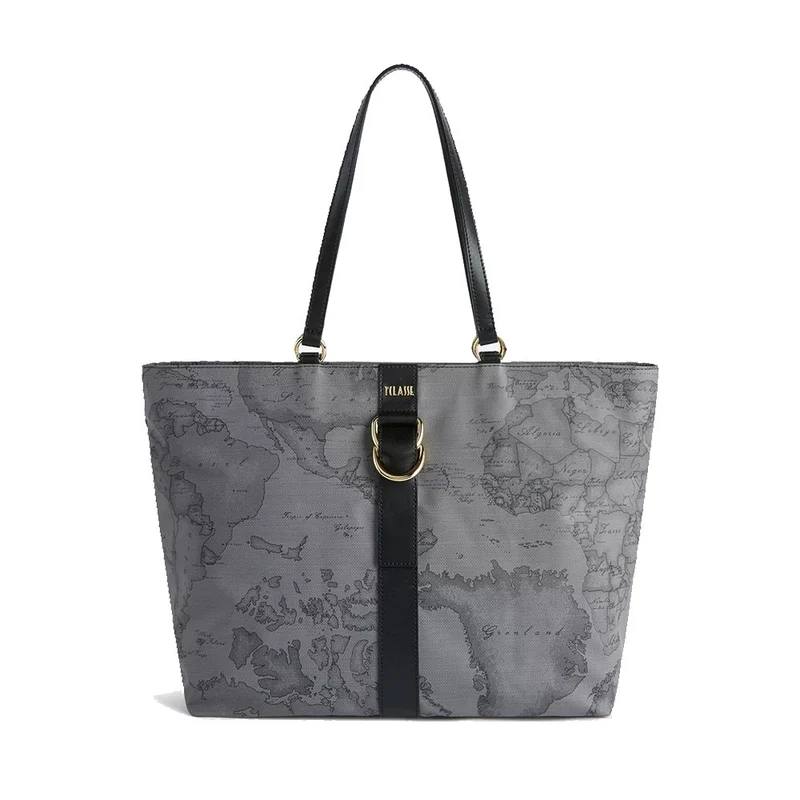 Shopping Bag 1A Classe Alviero Martini linea Social Soft stampa Geo Dark LA90