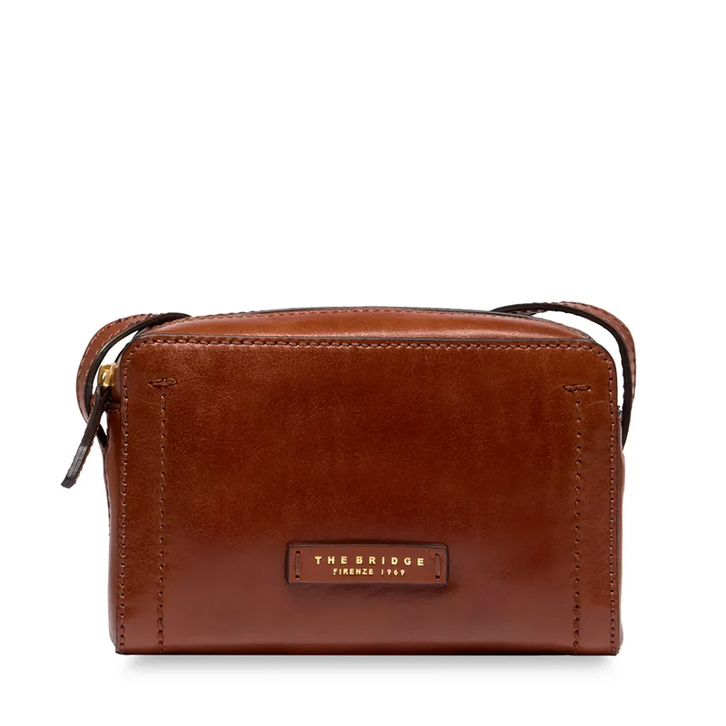 Borsa Donna a Tracolla THE BRIDGE linea Fiona in Pelle Marrone