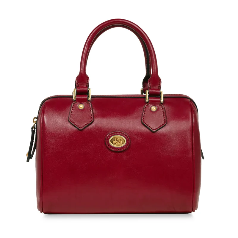 Borsa Donna a Bauletto a Mano THE BRIDGE in Pelle color Berry linea Story