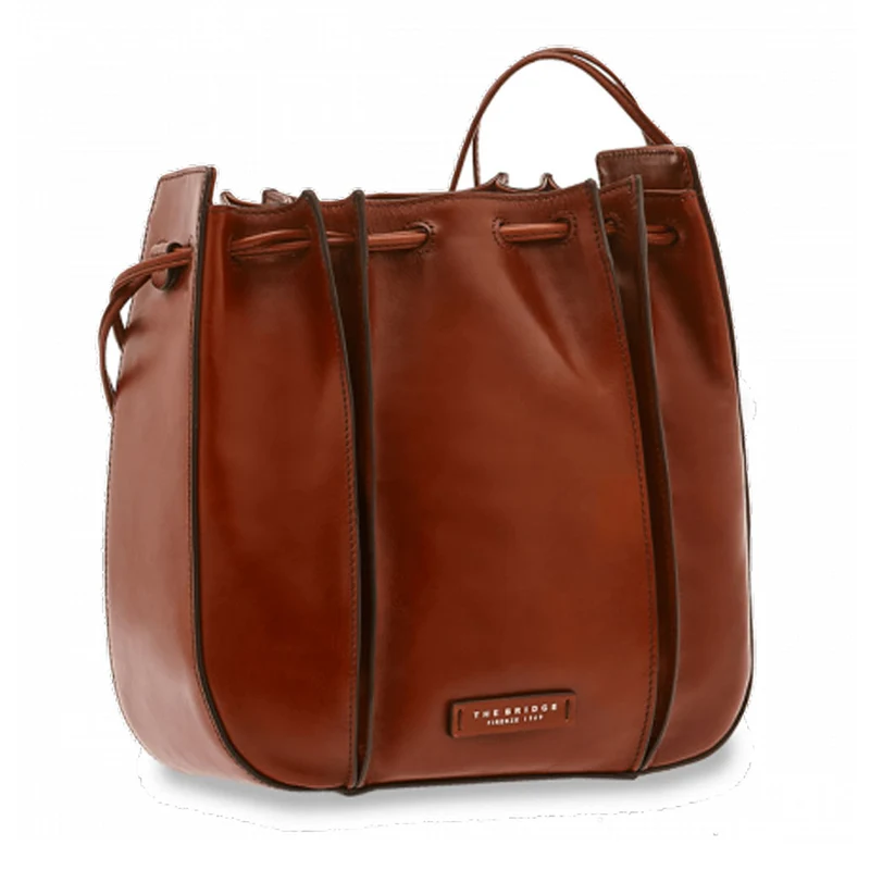 Borsa Donna Secchiello a Spalla THE BRIDGE in Pelle Marrone linea Camilla