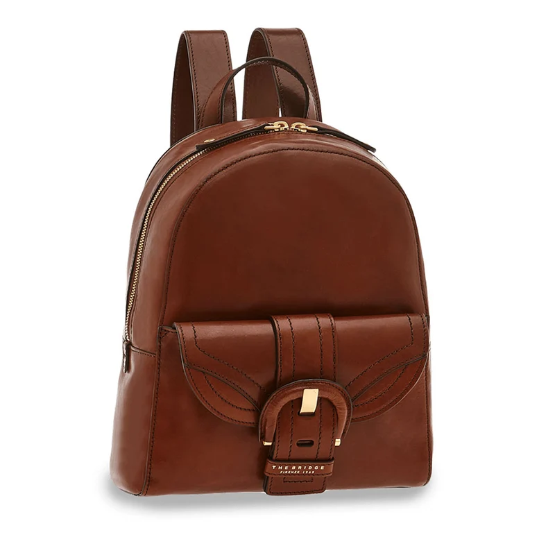 Zaino Donna THE BRIDGE in Pelle Marrone linea Anastasia