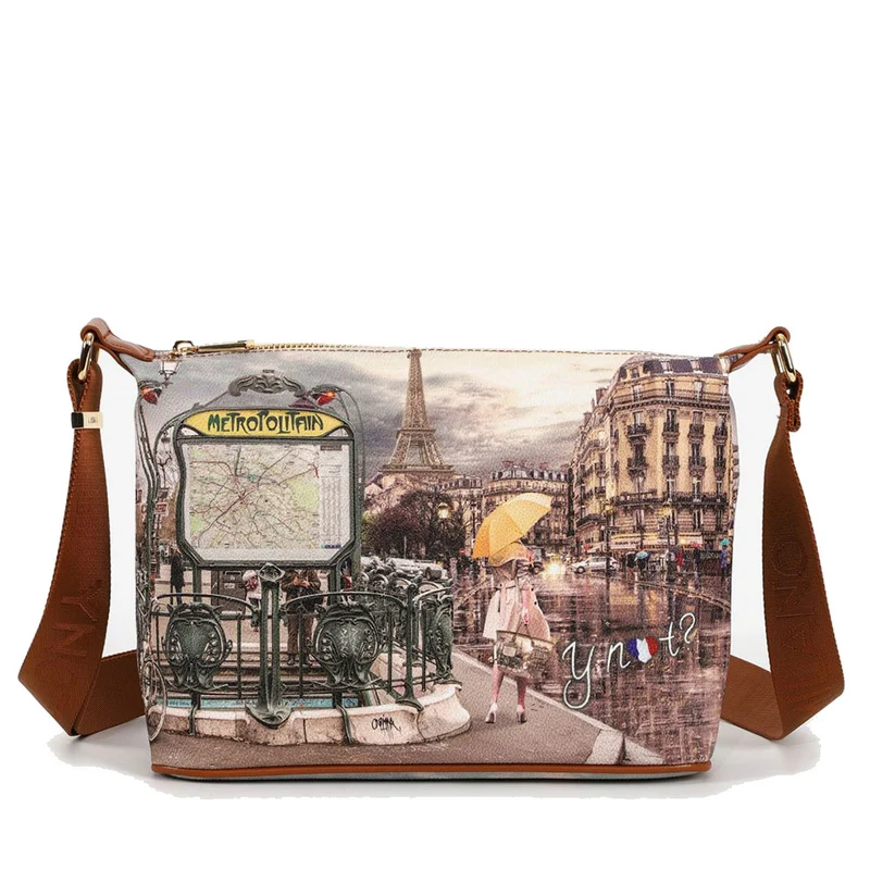 Borsa Donna Hobo Y NOT a Tracolla YES-592 Metrò Paris