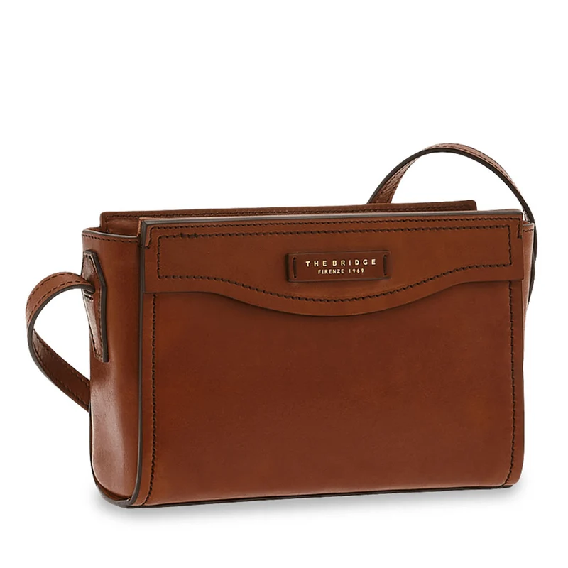 Borsa Donna a Tracolla THE BRIDGE in Pelle Marrone linea Angela