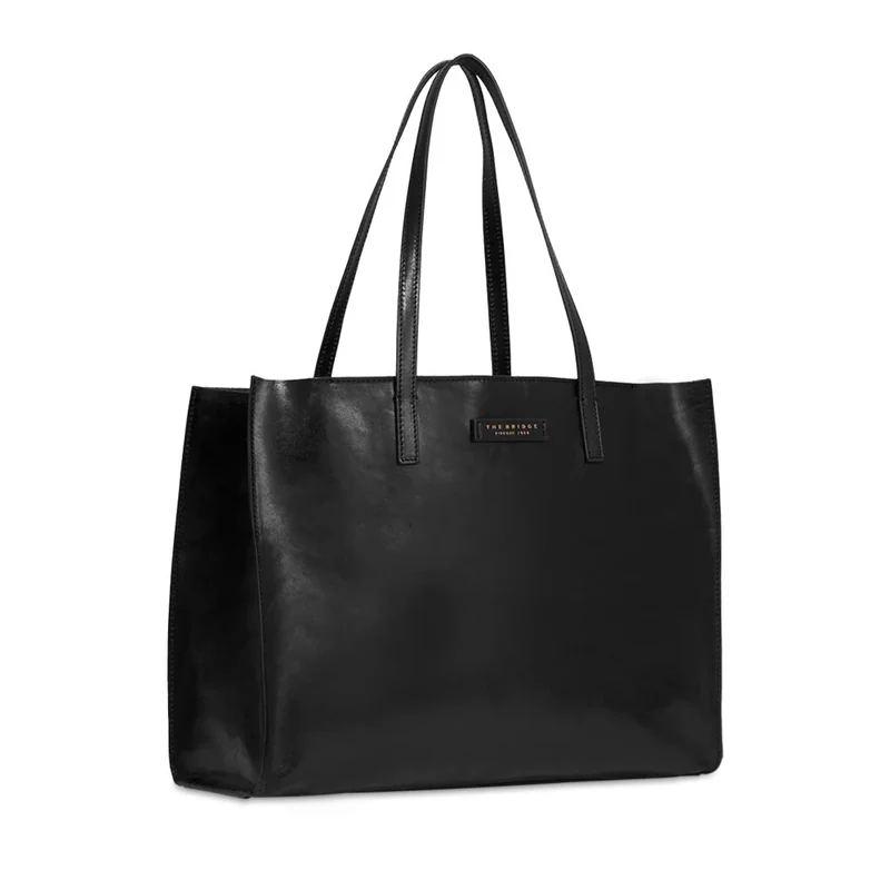 Borsa Donna Shopper THE BRIDGE Linea Mirra in Pelle Nera