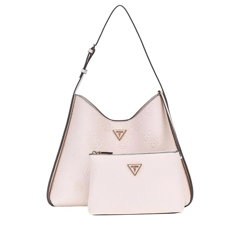 Borsa Donna Hobo a Spalla GUESS Linea Keandra Colore Stone Logo