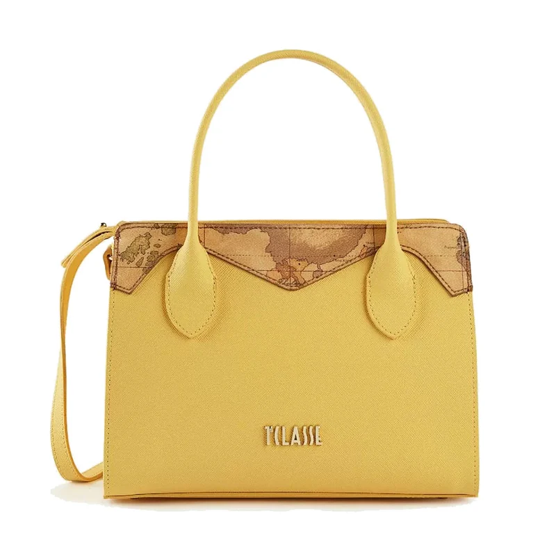 Borsa Donna a Mano Grande 1A Classe Alviero Martini linea Florida City Giallo Oro GZ49