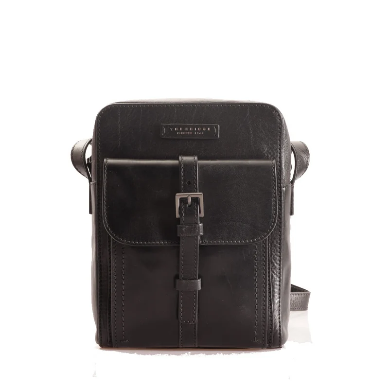 Borsello Uomo THE BRIDGE linea Byron in Pelle Nera