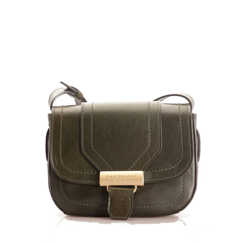 Borsa Donna a Tracolla THE BRIDGE linea Benedetta in Pelle Verde