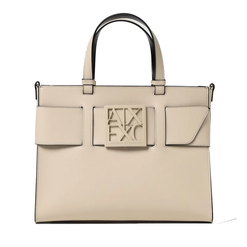 Borsa Donna a Mano ARMANI EXCHANGE colore Beige Misura Grande
