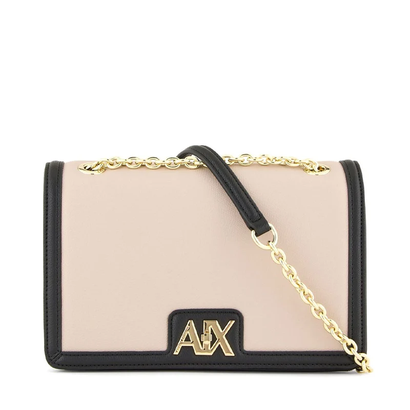 Borsa Donna a Tracolla ARMANI EXCHANGE Chiusa con Pattina colore Off Road - Black