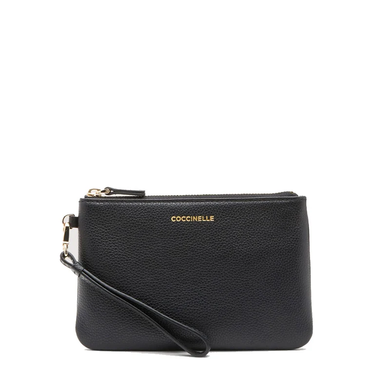 Pochette Donna COCCINELLE in Pelle Linea New Best Soft Colore Nero Misura Piccola