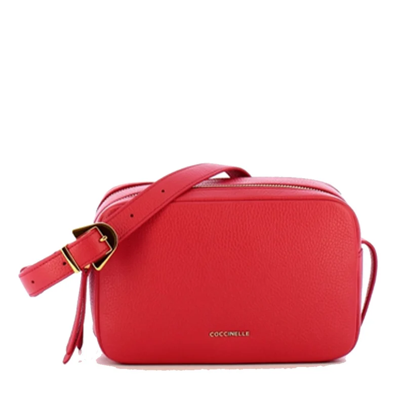 Borsa Donna a Tracolla COCCINELLE in Pelle linea Gleen colore Cranberry
