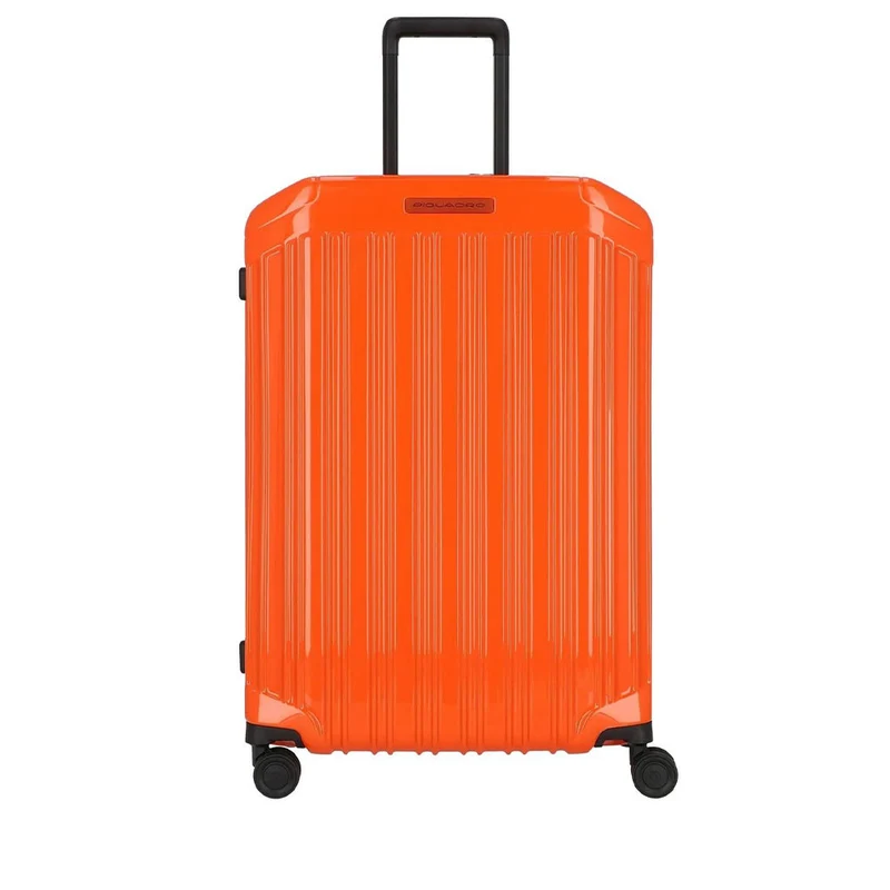 Trolley medio 69cm PIQUADRO Espandibile Rigido 4 Ruote Arancione BV6393PQLS2