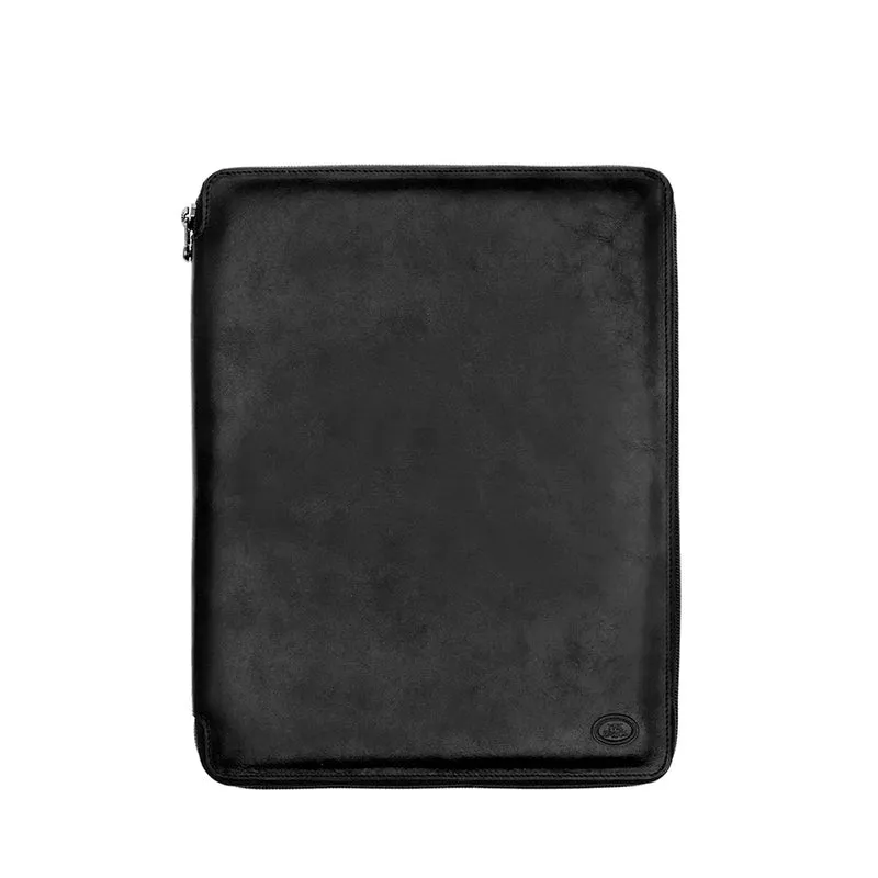 Portablocco THE BRIDGE linea Story in Pelle Nera