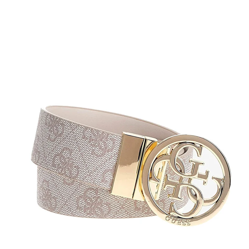 Cintura Donna GUESS Reversibile Colore White Logo Linea Noelle