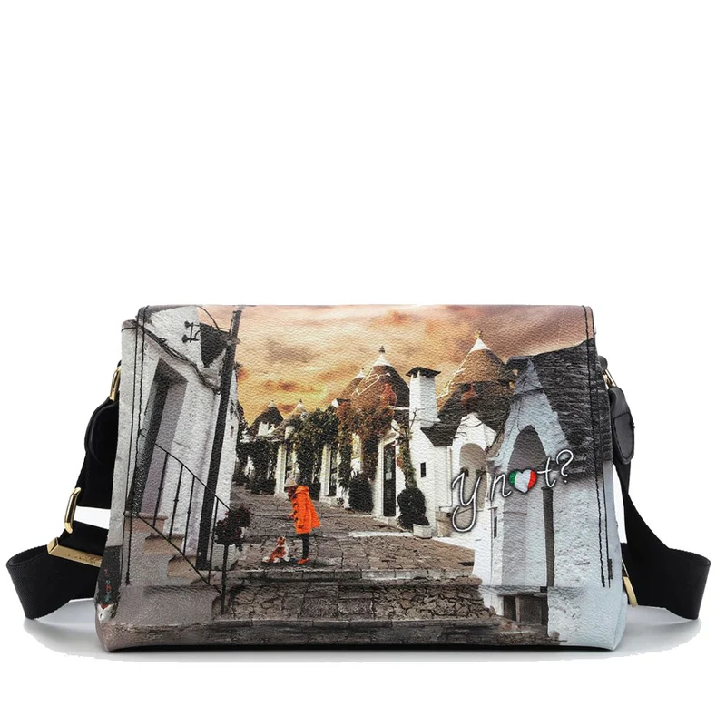 Borsa Donna a Tracolla con Pattina Y NOT YES-621 Life in Trulli