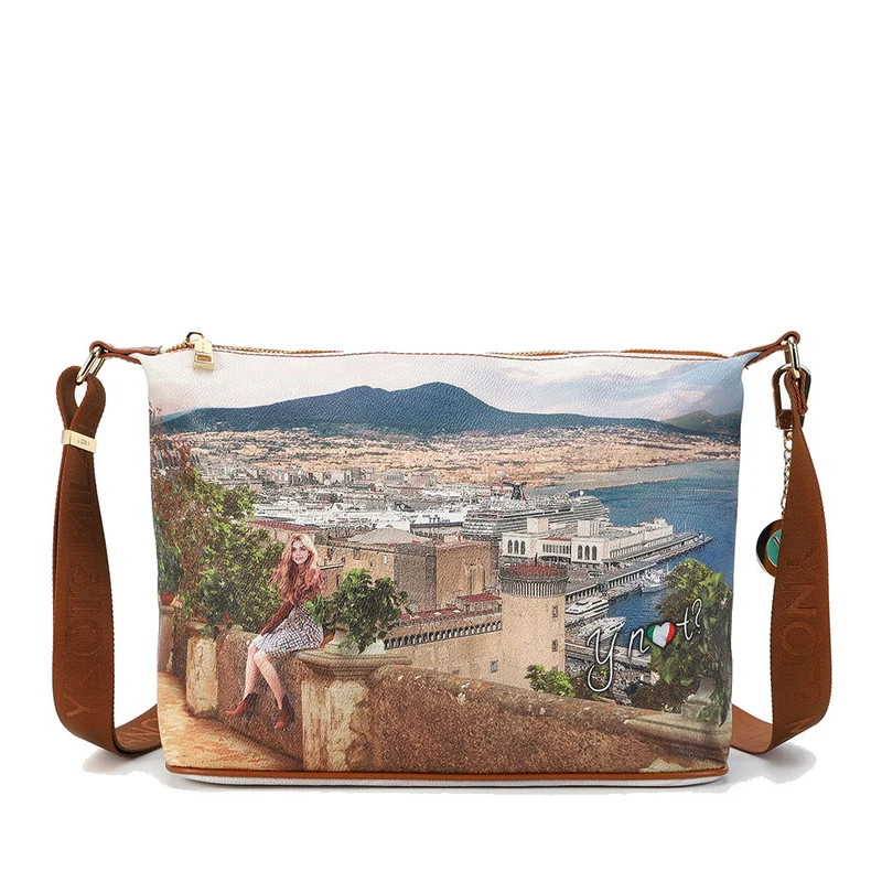 Borsa Donna Y NOT Hobo Easy Large a Tracolla YES-607 Lemon Tree