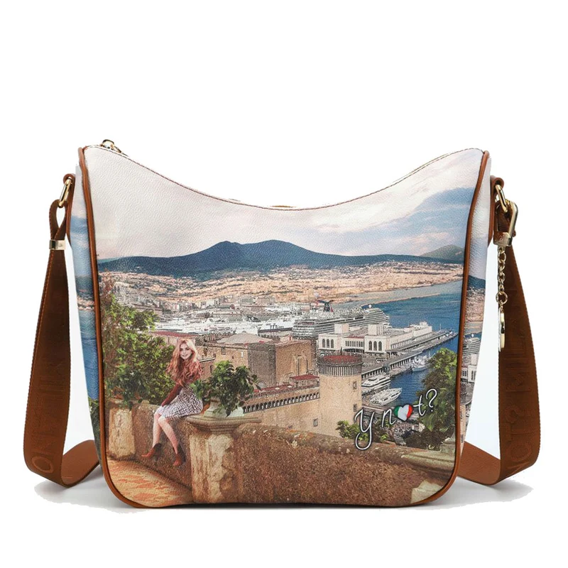 Borsa Donna Y NOT Hobo Large a Tracolla YES-606 Lemon Tree