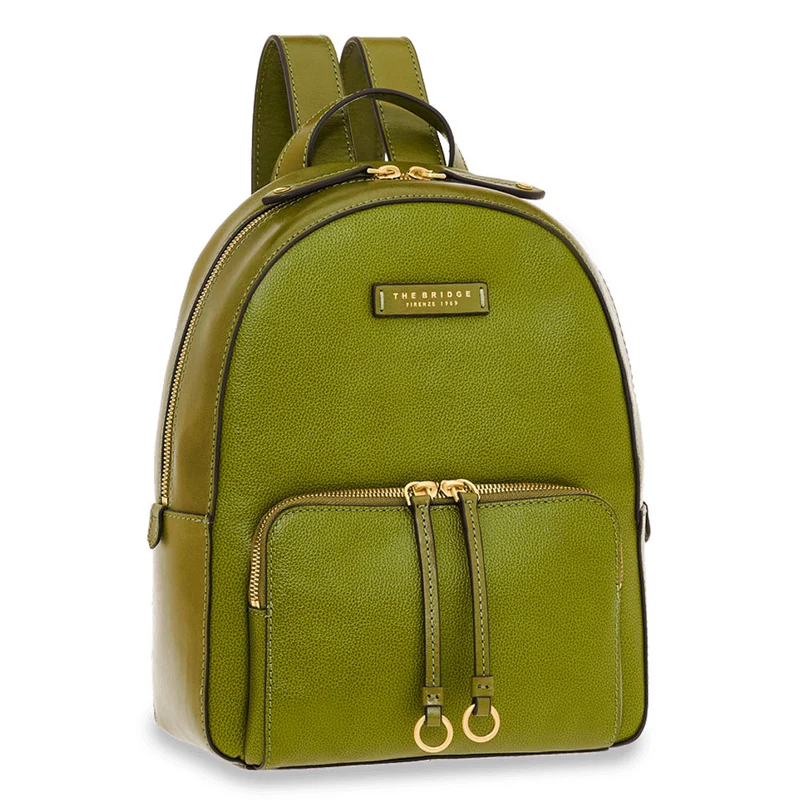 Zaino Donna THE BRIDGE linea Carlotta in Pelle Verde