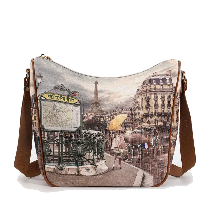 Borsa Donna Y NOT Hobo Large a Tracolla YES-606 Metrò Paris