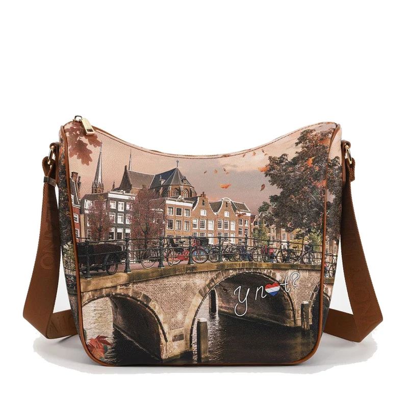 Borsa Donna Y NOT Hobo Large a Tracolla YES-606 Autumn River