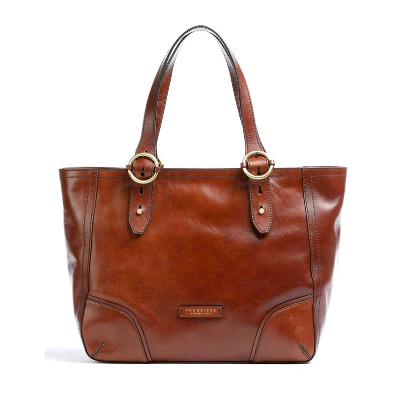 Borsa Donna Shopper a Spalla THE BRIDGE in Pelle Marrone linea Matilde