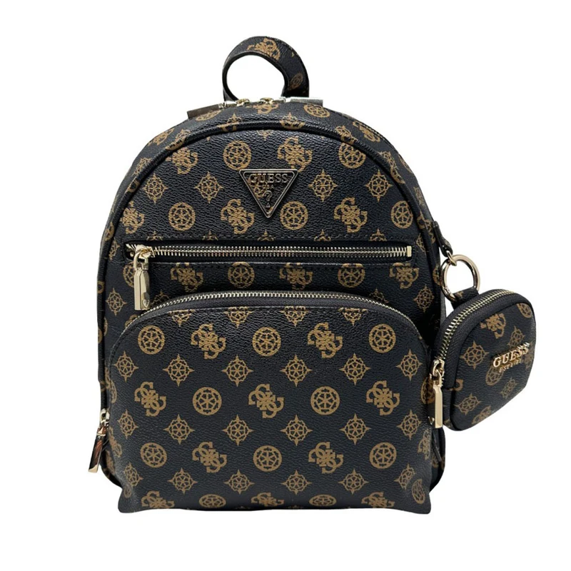 Zaino Donna GUESS Linea Power Play Colore Mocha Logo Misura Piccola