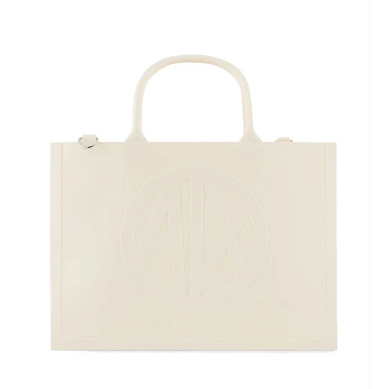 Borsa Donna a Mano con Tracolla ARMANI EXCHANGE Colore Off White