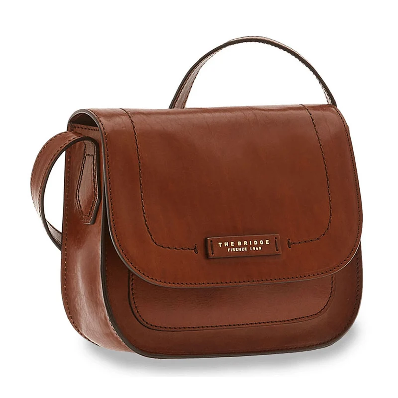 Borsa Donna a Tracolla THE BRIDGE in Pelle Marrone linea Giovanna