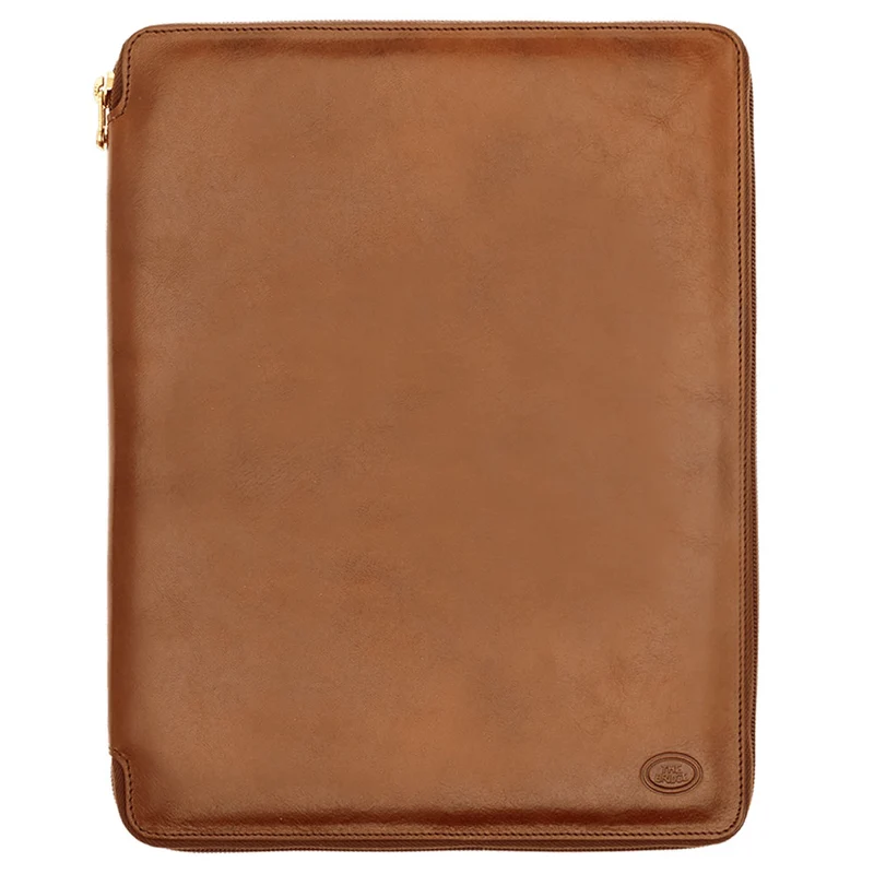 Portablocco in Pelle Marrone THE BRIDGE linea Story