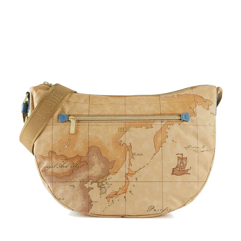 Borsa Mezzaluna Grande 1A Classe Alviero Martini linea Soft Atlantic Geo Classic e Denim GZ75