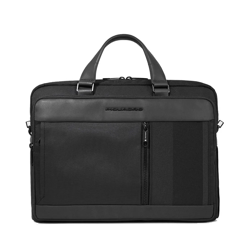 Borsa PIQUADRO porta pc 14 pollici in tessuto riciclato CA6018S131 Nero