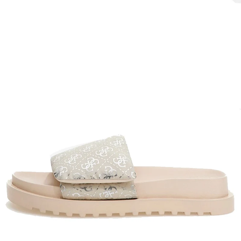 Ciabatte Donna GUESS Linea Febetzy Colore Beige - Silver