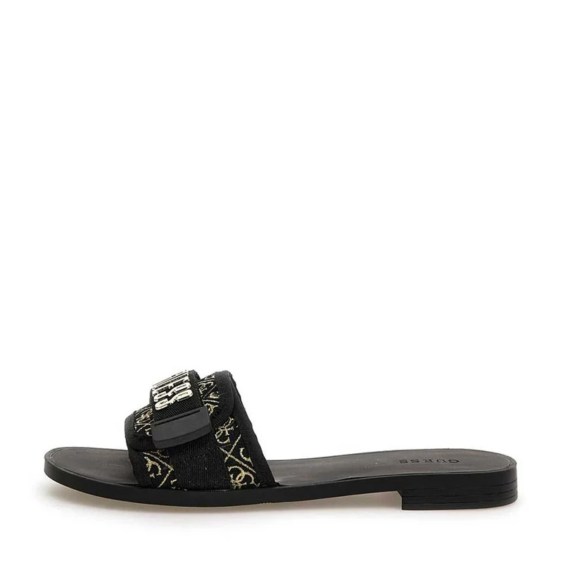 Ciabatte Donna GUESS Linea Elyze Colore Black - Platino