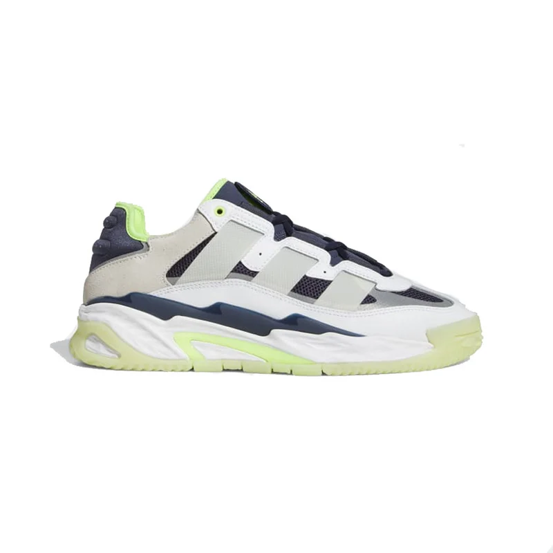Scarpe Uomo ADIDAS Sneakers linea Niteball colore Bianco e Blu