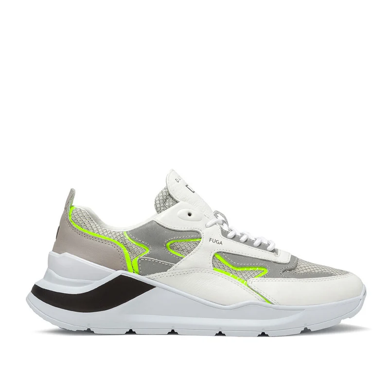 Scarpe Uomo D.A.T.E. Sneakers linea Fuga Flash colore White Yellow