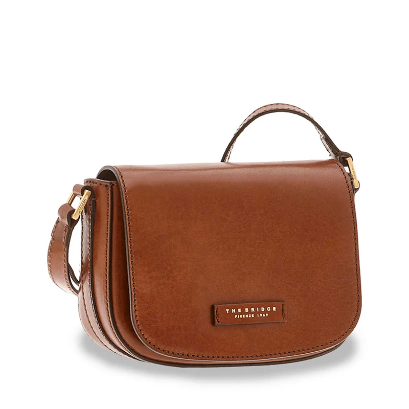 Borsa Donna a Tracolla THE BRIDGE linea Vittoria in Pelle Marrone
