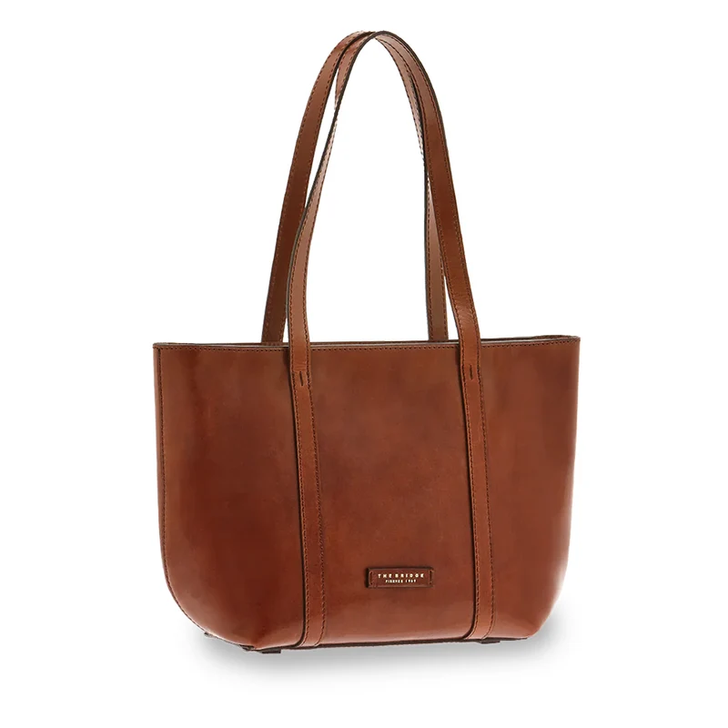 Shopping Bag Donna THE BRIDGE linea Vittoria in Pelle Marrone