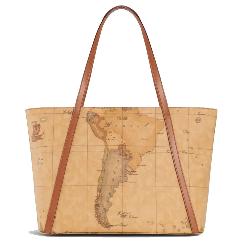 Shopping Bag con Borchiette Grande 1A Classe Alviero Martini linea Geo Classic E011