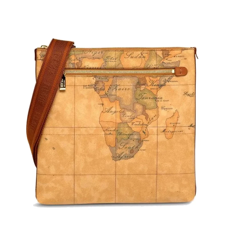 Bandoliera Grande a Tracolla 1A Classe Alviero Martini stampa Geo Classic D084