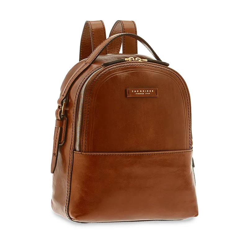 Zaino Donna THE BRIDGE in Pelle Marrone linea Pearl District