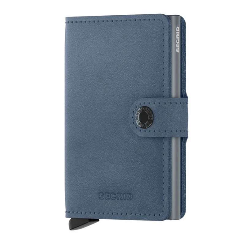 Porta Carte con Clip SECRID linea Original in Pelle Ice Blue con RFID