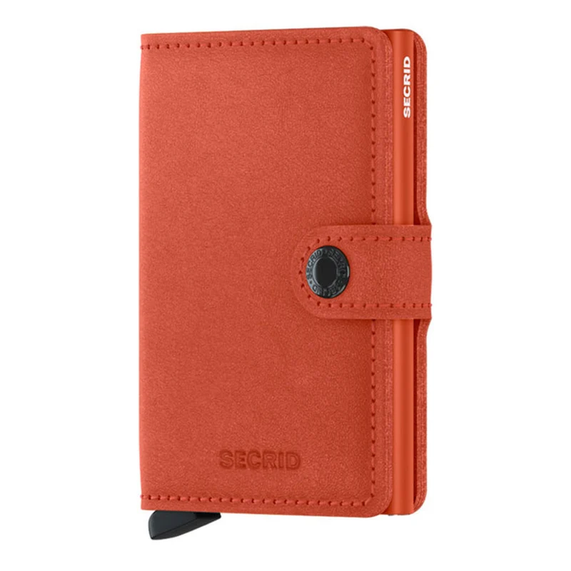 Porta Carte con Clip SECRID linea Original in Pelle Orange con RFID