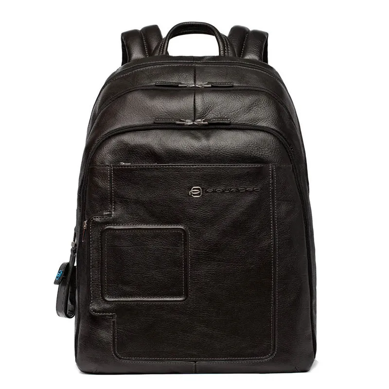 Zaino PIQUADRO Vibe in Pelle con Porta Computer 15" e Tablet - CA1813VI Nero