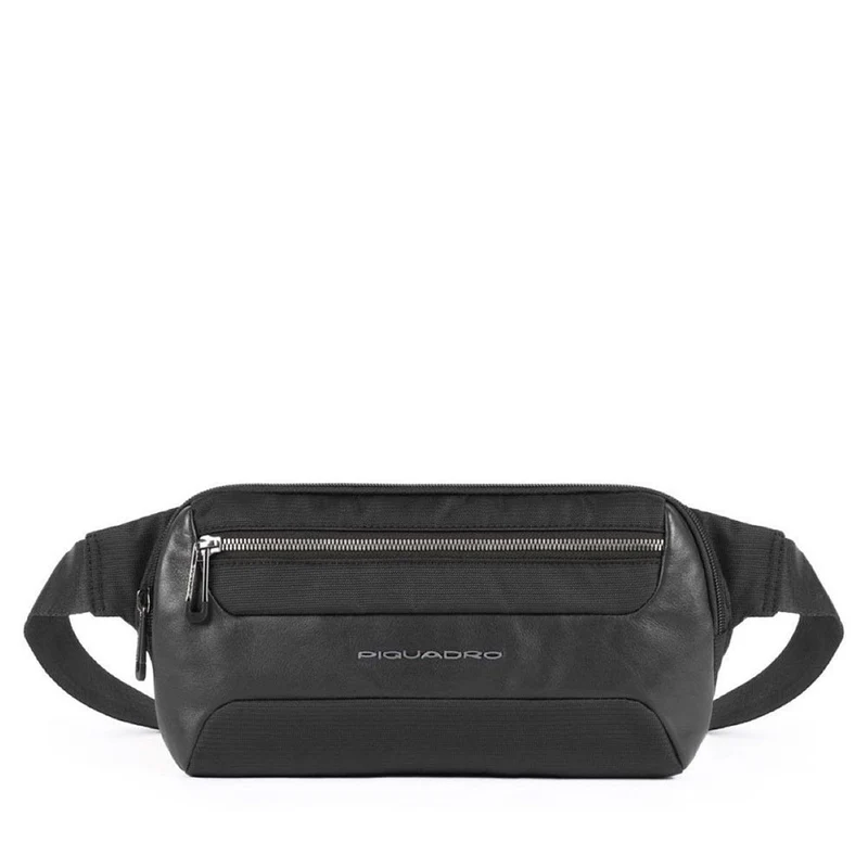 Marsupio PIQUADRO in Tessuto e Pelle Colore Nero linea Macbeth - CA5310S115