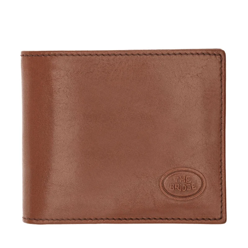Portafoglio Uomo Portacarte THE BRIDGE In Pelle Marrone linea Story 01481001