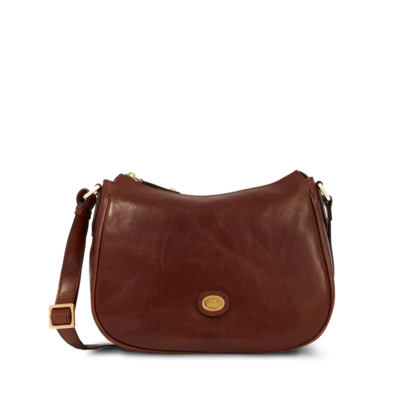 Borsa Donna Sacca a Tracolla THE BRIDGE in Pelle Marrone linea Story 04716901