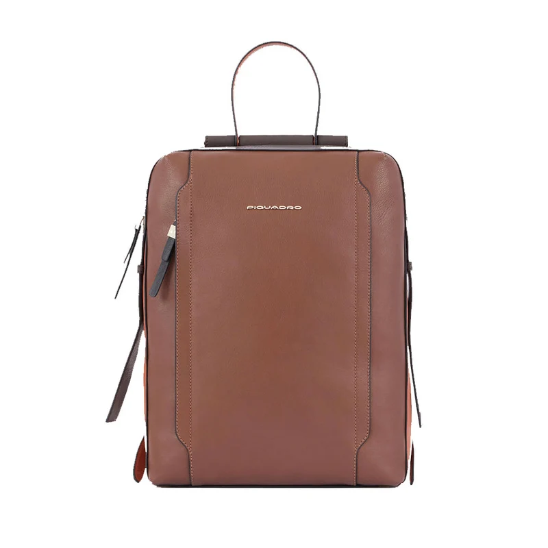 Zaino Donna PIQUADRO Porta Computer in Pelle Colore Marrone Linea Circle - CA4576W92