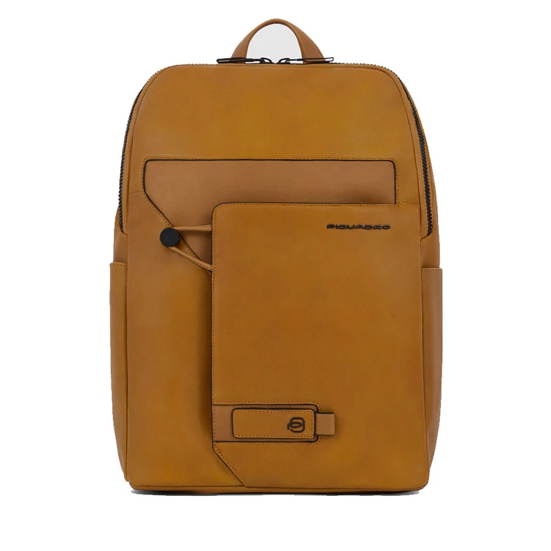 Zaino PIQUADRO Espandibile con porta Pc 14" in Pelle Gialla Linea Aye - CA5988W119