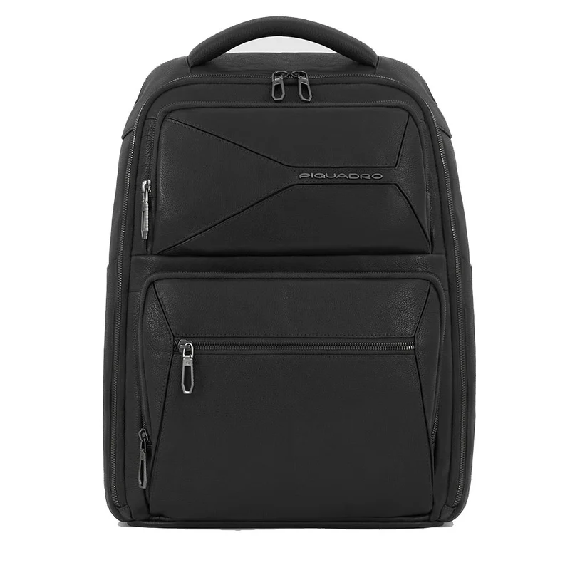 Zaino Uomo PIQUADRO porta Pc 15,6" in Pelle Colore Nero Linea Rhino - CA6250W118